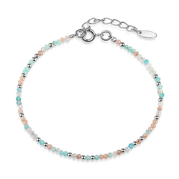 Materia Armkette Damen Edelstein Armband Türkis Weiß Apricot SA-34, Verschl günstig online kaufen