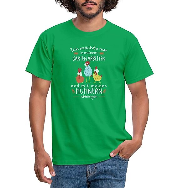 Spreadshirt T-Shirt Gärtner Mit Hühnern Möchte günstig online kaufen