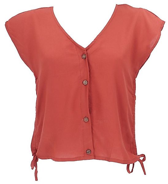 Guru-Shop Longbluse Luftiges Boho Blusentop, Basic Sommertop mit.. alternat günstig online kaufen