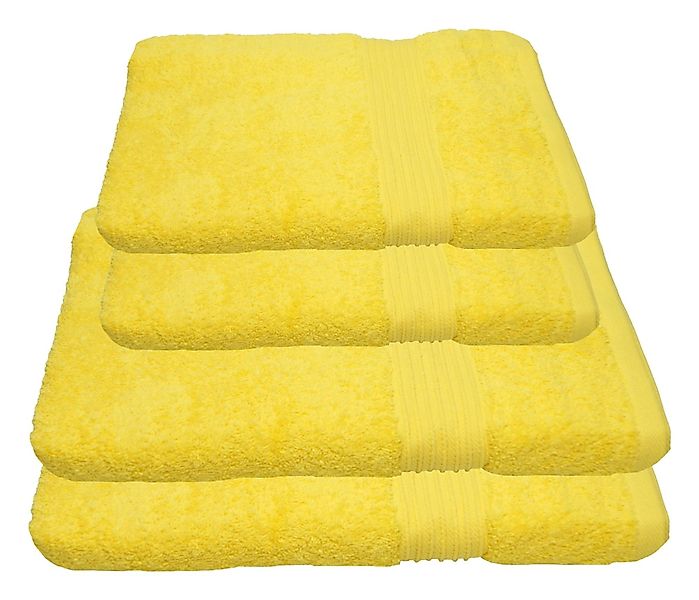 Julie Julsen Handtücher 4-Handtücher-Gelb, Baumwolle (4-St) günstig online kaufen