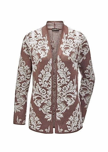 GOLDNER Strickjacke "Jacquard-Strickjacke mit Glanzgarnen" günstig online kaufen