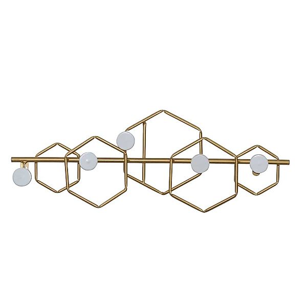 Wandgarderobe Metall Goldfarben in modernem Design 55 cm breit günstig online kaufen