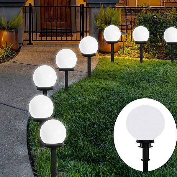oyajia LED Solarleuchte 4/8x LED Kugellicht, günstig online kaufen