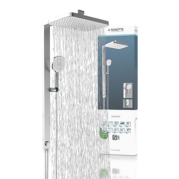 Schütte Brausegarnitur "LA PALMA", (Komplett-Set), Regendusche, mit Antikal günstig online kaufen