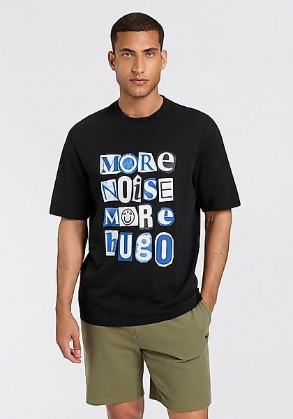 HUGO Blue T-Shirt Notix mit großem Druck günstig online kaufen