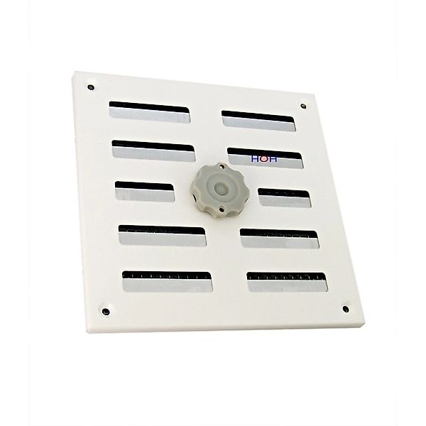 Häusler Lüftungsgitter LG 1616 SW Schiebegitter Alu Weiß 155 x155mm Abluftg günstig online kaufen