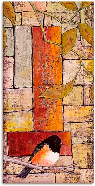 Artland Leinwandbild "Vogel auf einem Ast I" Vögel 1 Stk. tlg. auf Holzrahm günstig online kaufen
