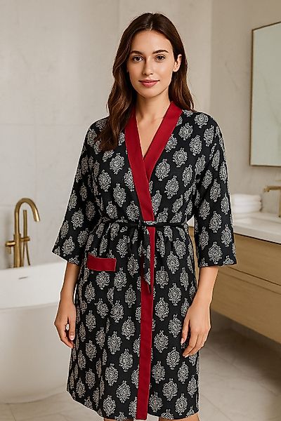 Indradanush Damenbademantel Kimono Bademantel für Damen günstig online kaufen