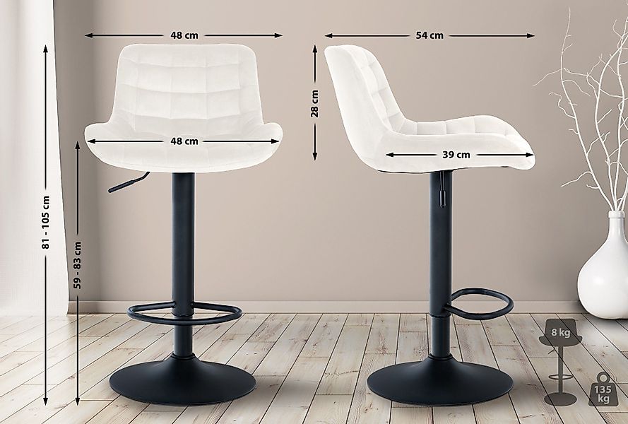CLP Barhocker Tover, 360° drehbar und günstig online kaufen