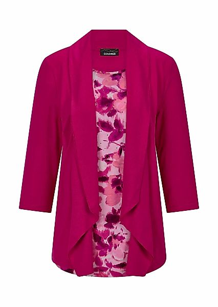 GOLDNER Langarmshirt "Kurzgröße Jersey-Shirt in 2-in-1-Optik" günstig online kaufen