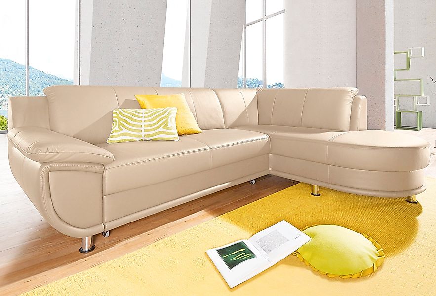 TRENDMANUFAKTUR Ecksofa »Rondo, zeitlos und elegant, bequem, L-Form«, wahlw günstig online kaufen