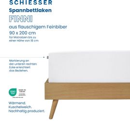 Schiesser Spannbettlaken "Finni aus wärmender Baumwolle" für Matratzen bis günstig online kaufen