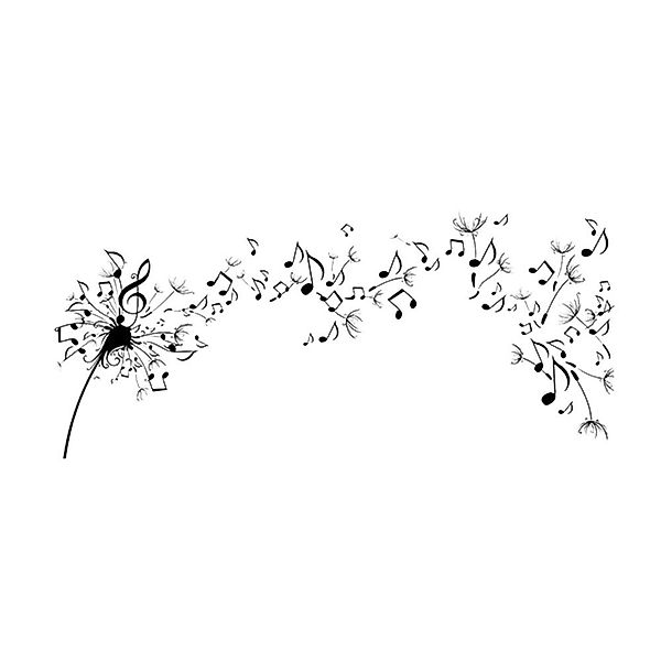 mugesh Wandsticker Wandaufkleber Pusteblume Noten, für günstig online kaufen