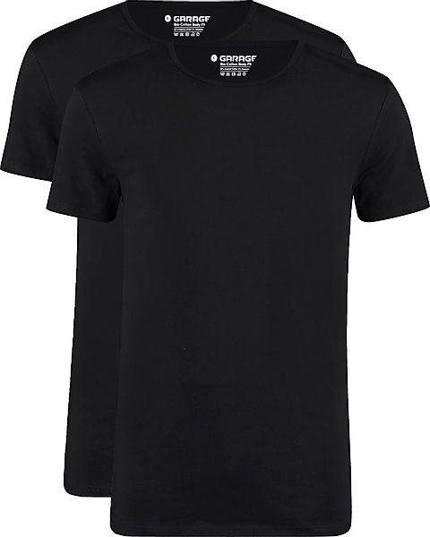 Garage 2-Pack Basic T-shirt Bio Schwarz - Größe L günstig online kaufen