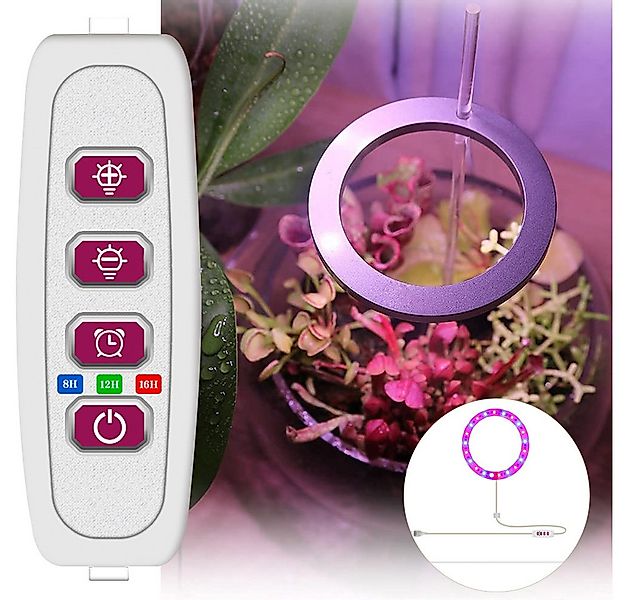 MUPOO Pflanzenlampe LED Pflanzenlampe, Timer Pflanzenlicht, 20-80 LEDs Pfla günstig online kaufen
