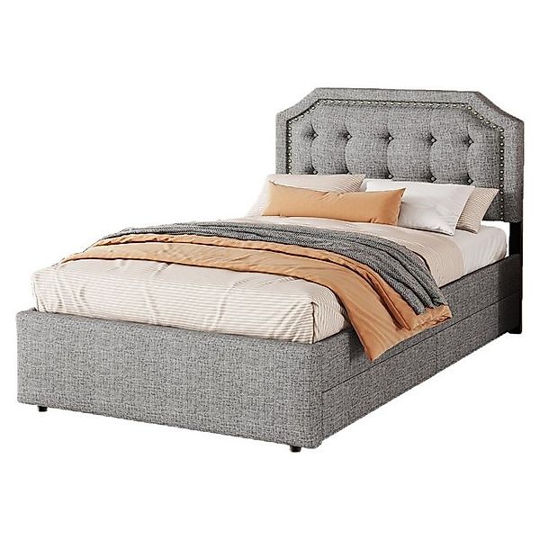 TavilaEcon Polsterbett Kinderbett Flachbett Einzelbett Tagesbett mit 2 Schu günstig online kaufen