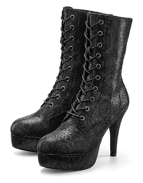 LASCANA Belle Affaire Stiefel, Schnürstiefelette, High-Heel-Boots mit Plate günstig online kaufen