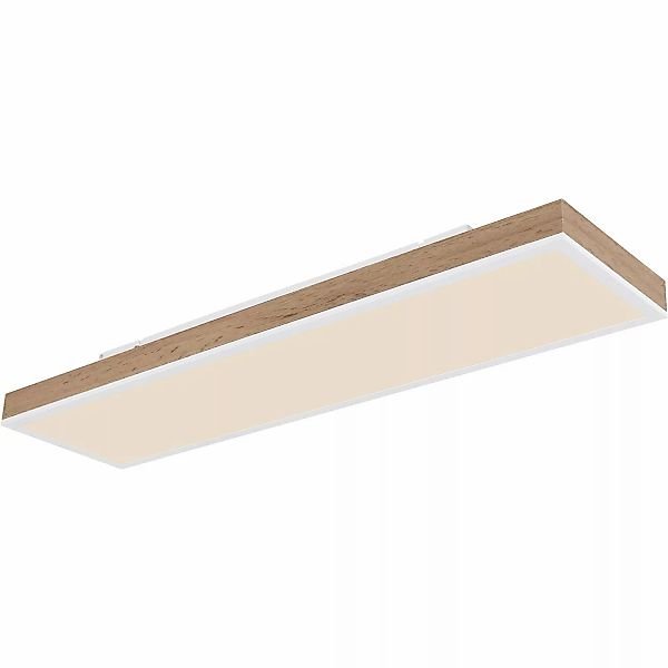 Globo LED-Deckenleuchte Doro 80 cm x 20 cm Aluminium-Weiß Matt günstig online kaufen