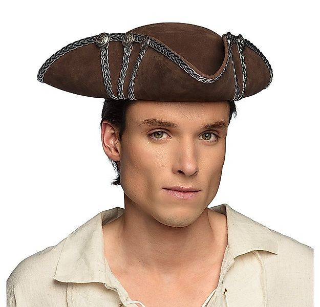 Boland Kostüm Piraten Hut Dreispitz 'Alistair', Braun günstig online kaufen