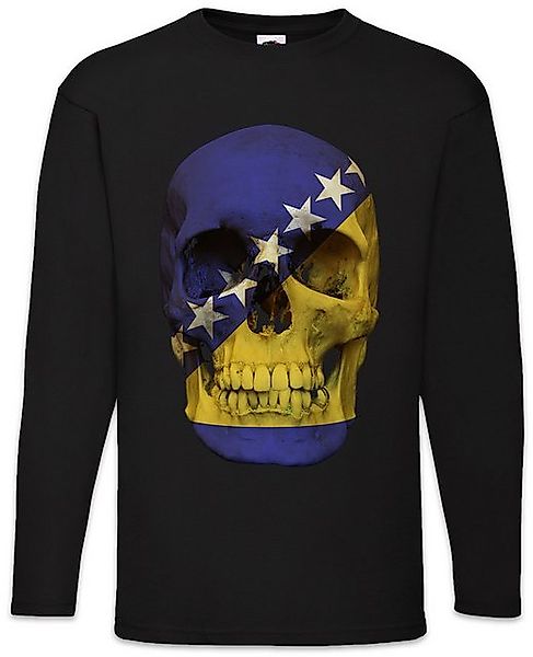 Urban Backwoods Langarmshirt Classic Bosnia Skull Flag Langarm T-Shirt Tote günstig online kaufen