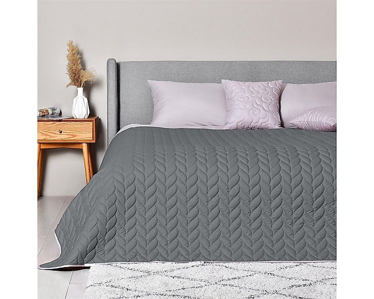 SEI Design Bettüberwurf Tagesdecke Überwurf für Bett Sofa - Zopf-Steppung – günstig online kaufen