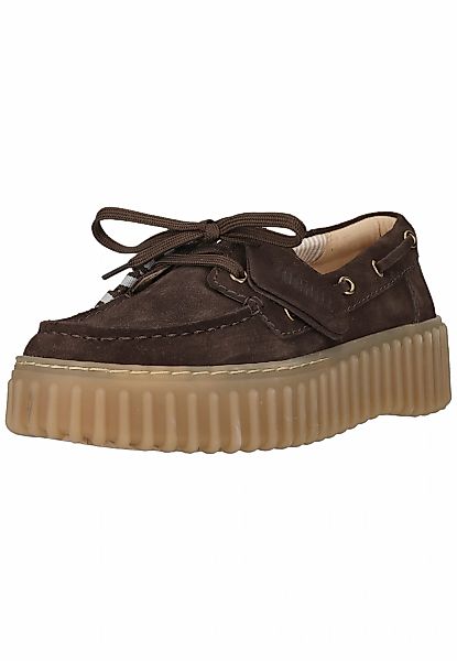 Clarks Schnürschuh "Torhill Boat" mit gerippter Laufsohle günstig online kaufen