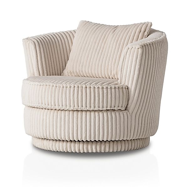 Furn.Design Loveseat Comfy (Komfortsessel in wollweiß günstig online kaufen