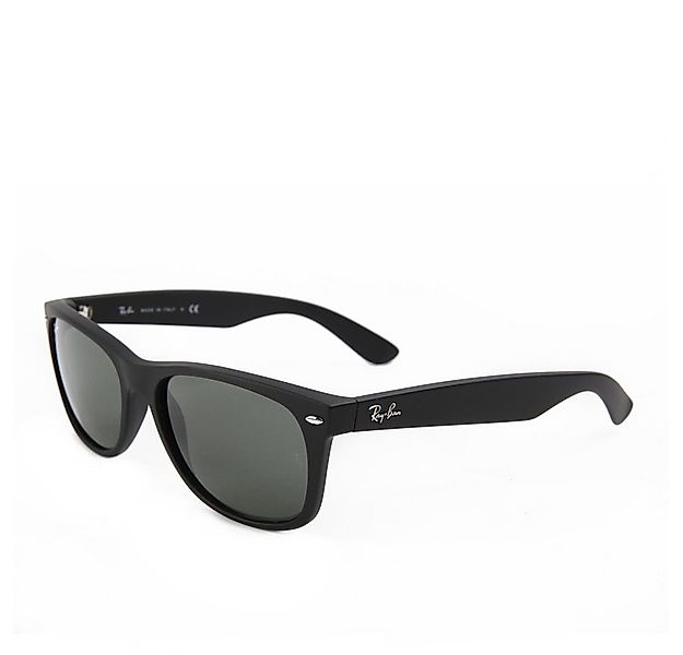Ray-Ban Sonnenbrille Ray-Ban New Wayfarer RB2132 622/58 Rubber Black Green günstig online kaufen