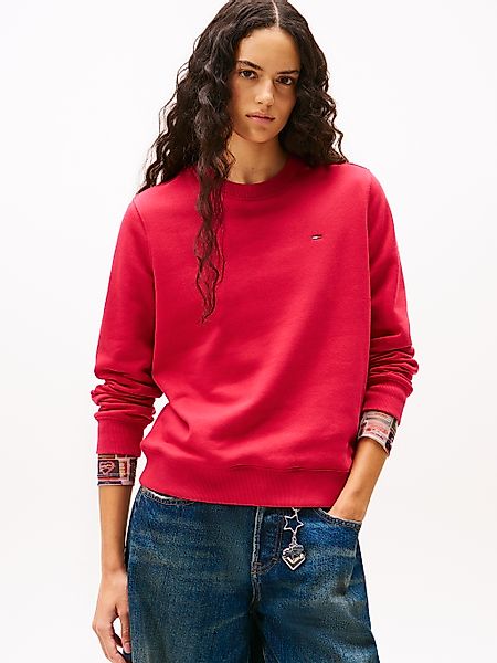 Tommy Jeans Sweatshirt "TJW REG S FLAG CREW" mit Logostickerei günstig online kaufen