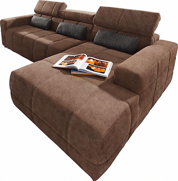 DOMO collection Ecksofa "Brandon große Ausführung B/T/H: 289/177/80 cm, auc günstig online kaufen