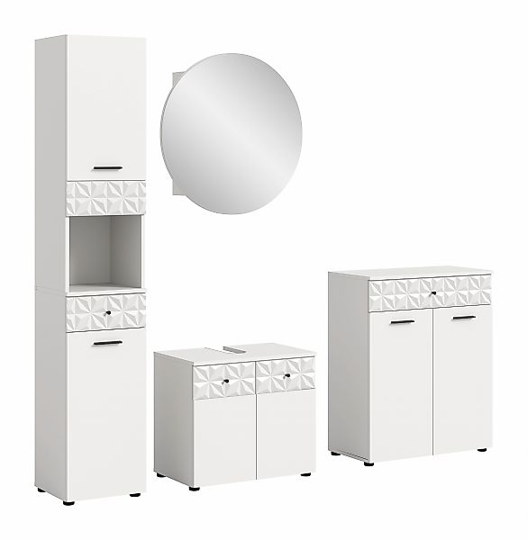 INOSIGN Badezimmer-Set "VICENZA, TOPSELLER, Breite 195cm, 4-teilig, mit Orn günstig online kaufen