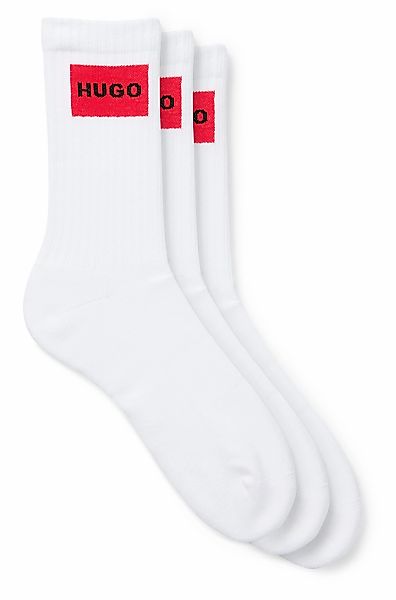 HUGO Underwear Freizeitsocken "3P QS RIB LABEL" Packung, 3er, 3 Paar tlg. m günstig online kaufen