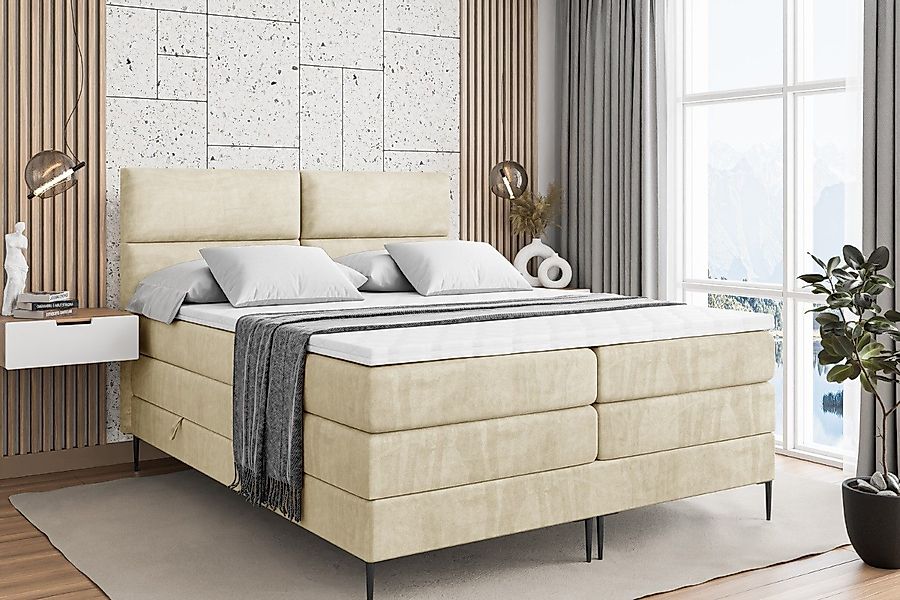 ALTDECOR Boxspringbett BOXI3-F KING (Multipocket-Matratze H4, günstig online kaufen