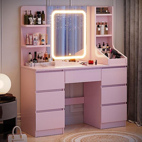 HOMALL Schminktisch Schminktisch mit Spiegel und günstig online kaufen