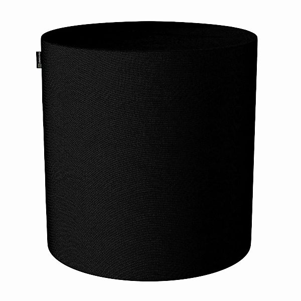 Pouf Barrel, schwarz, ø40 cm x 40 cm, Etna (705-00) günstig online kaufen