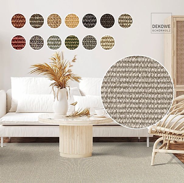 Dekowe Sisalteppich "Mara S2 mit Bordüre" rechteckig 5 mm Höhe Flachgewebe, günstig online kaufen