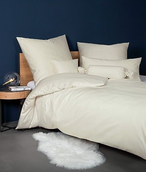 Janine Janine Mako-Satin-Bettwäsche Colors 31001 ecru Größe:  240x220 cm + günstig online kaufen