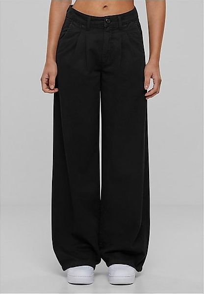 URBAN CLASSICS Stoffhose Ladies Organic Pleated Cotton Pants günstig online kaufen