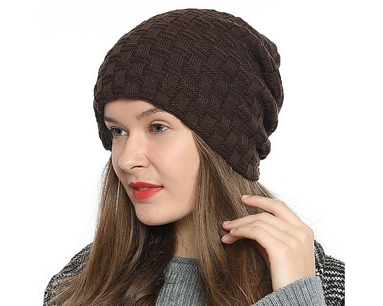 DonDon Beanie Damen Beanie Winter Slouch Style mit Innenfutter (Packung, 1- günstig online kaufen