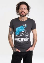 LOGOSHIRT T-Shirt Sesamstraße - Krümelmonster Motorrad günstig online kaufen