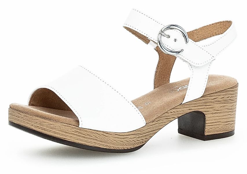 Gabor Sandalette "KRETA", Blockabsatz, Sommerschuh, Sandale mit Zierschnall günstig online kaufen