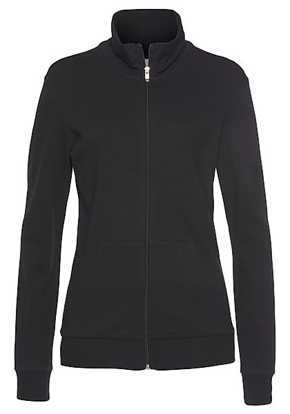 Bench. Loungewear Sweatjacke, mit glänzender Logostickerei am Stehkragen, L günstig online kaufen