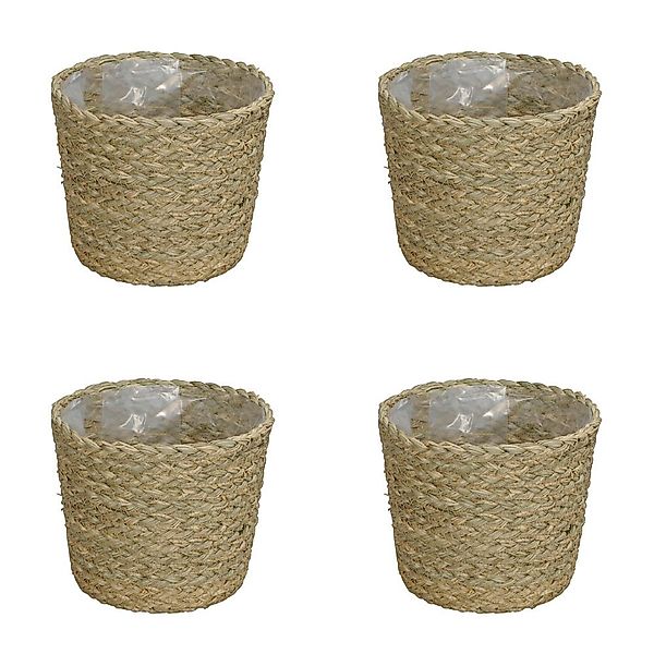 Posiwio Blumentopf 4tlg. Pflanzkorb SUNNY natur günstig online kaufen