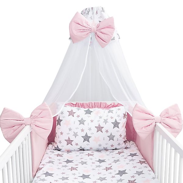Amilian Babybettwäsche Set 7-teilig - Bettwäsche günstig online kaufen