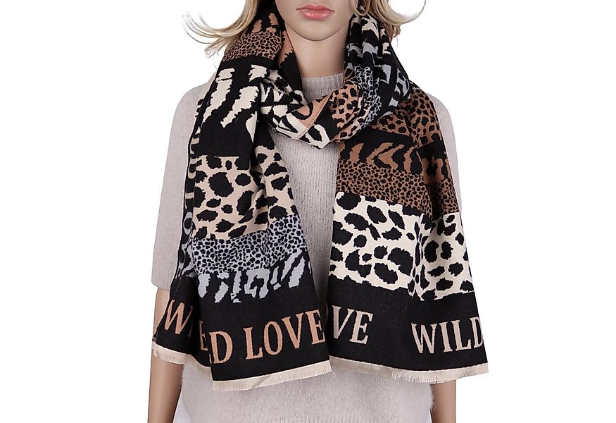 MIRROSI Modeschal weicher und warmer Schal Blumen Pferdemuster, 67x185cm, ( günstig online kaufen