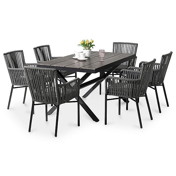 IDIMEX Garten-Essgruppe AFUERA, Gartenmöbel Set, 6 günstig online kaufen