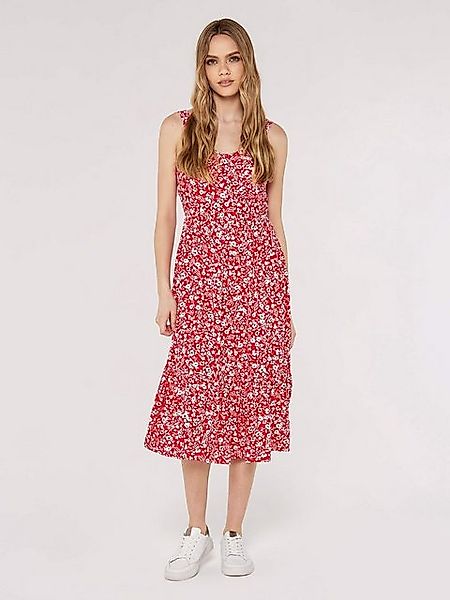 Apricot Midikleid Floral Silhouette Dress, mit Trägern günstig online kaufen