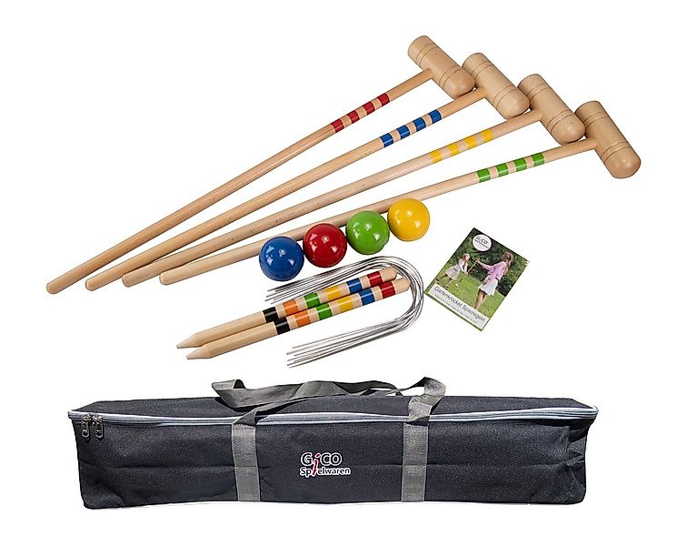 GICO Spielzeug-Gartenset GICO Krocket Set 4 Spieler (80 cm) -spiel gut (Aus günstig online kaufen