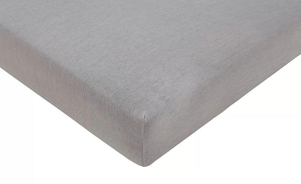 levelone Jersey-Spannbetttuch - grau - 50% Baumwolle 50% Polyester - 140 cm günstig online kaufen