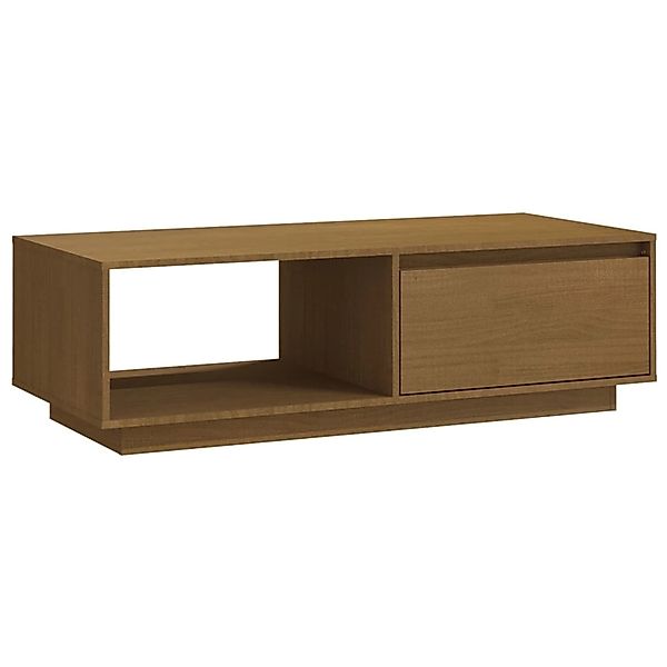 vidaXL Couchtisch Honigbraun 110x50x33,5 cm Massivholz Kiefer günstig online kaufen